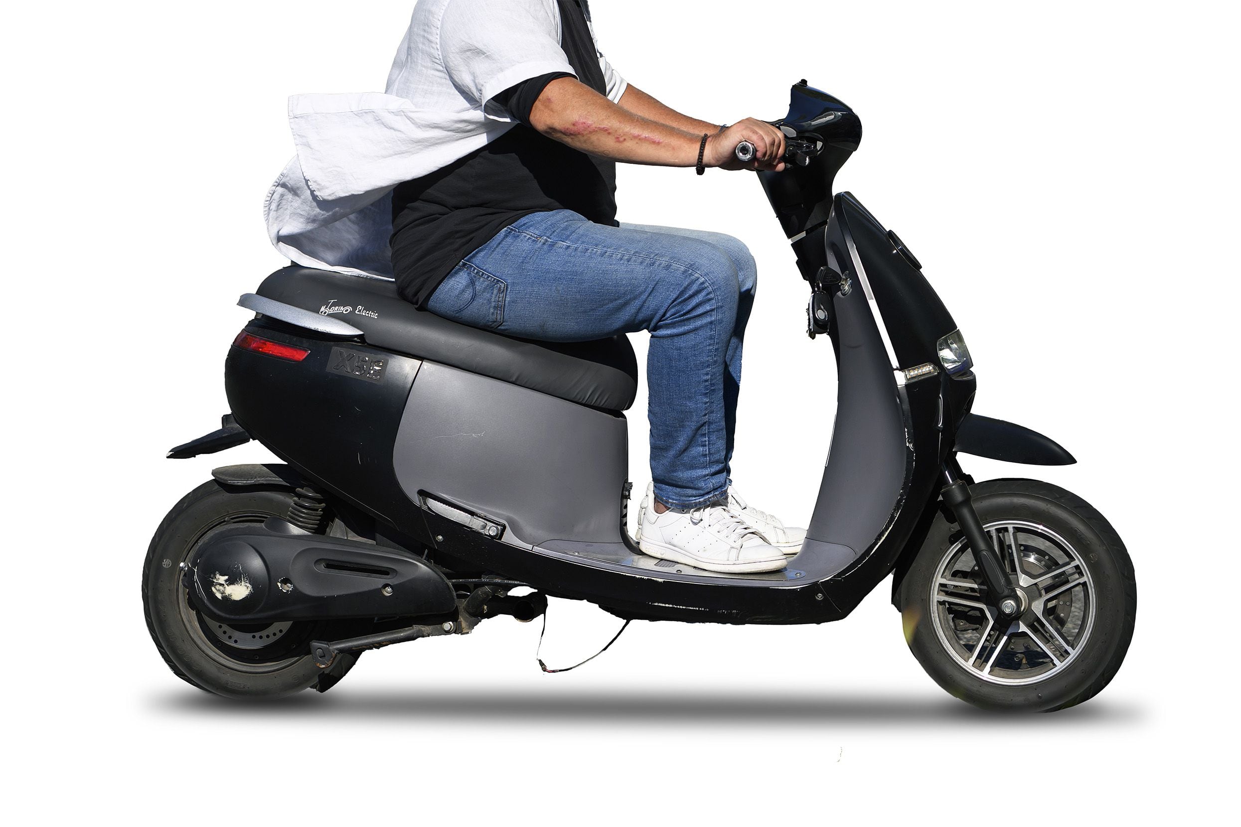 Person on e-moped